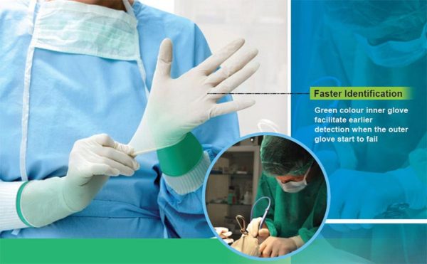 Double Donning Surgical Glove
